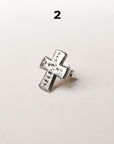 925 Plata de Ley Cross earrings