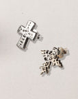 925 Plata de Ley Cross earrings