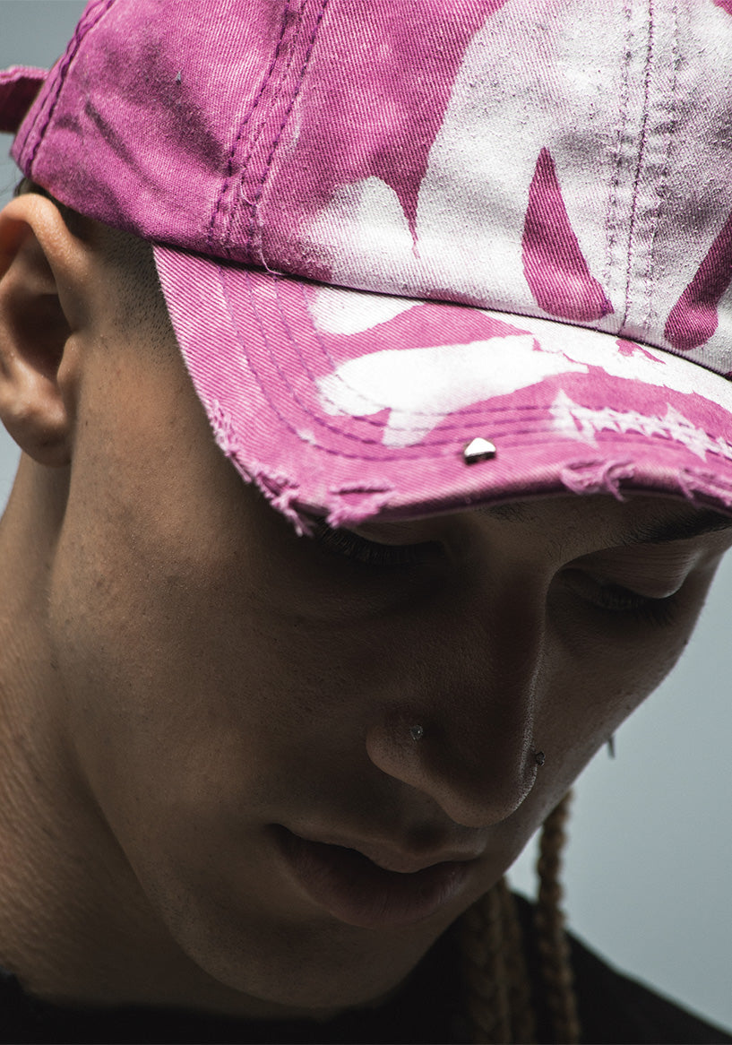 Skull Airbrush Cap (pink)